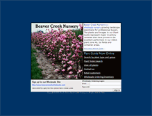 Tablet Screenshot of beavercreeknursery.com